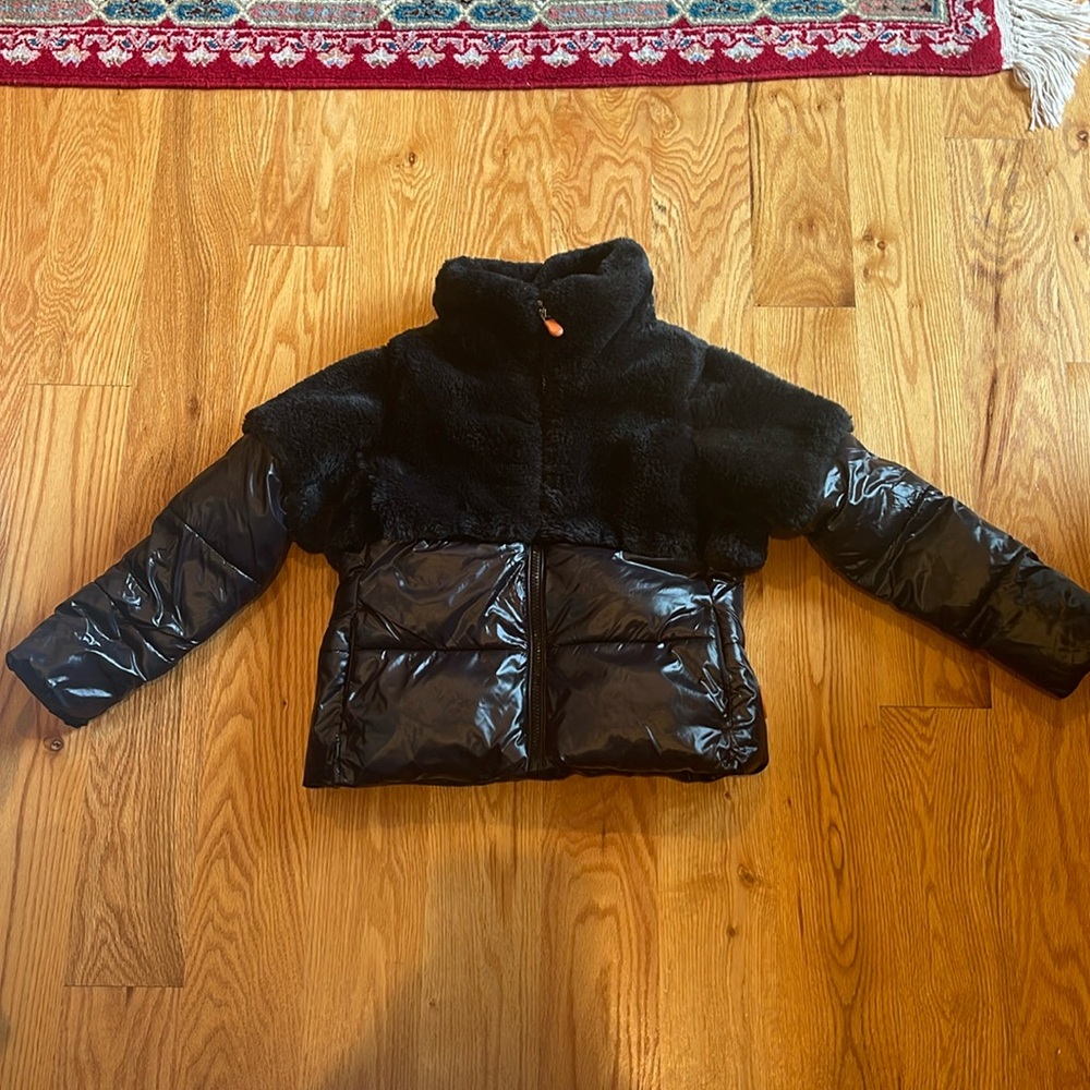 Girls save the duck winter coat size 8
